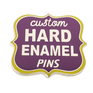 Custom Pins + Card Custom Pins Pins Hard Enamel .75 inch PVC