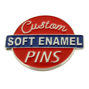 Custom Pins + Card Custom Pins Pins Soft Enamel .75 inch PVC